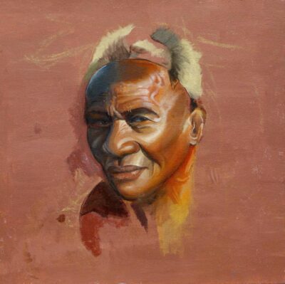 Student artwork of a portrait of a man