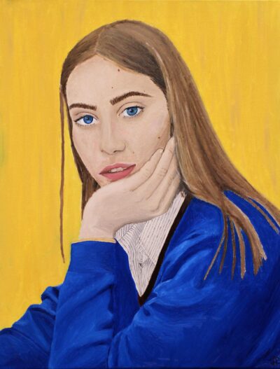 Student artwork of a portrait