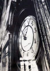Student photography of a clock