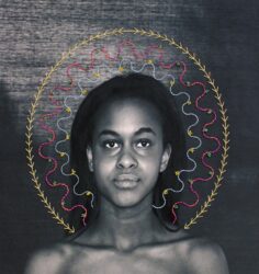 Student artwork of a portrait of a girl