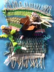 Weaving and Mixed Media by Rioghan Rodrigues, Year 5, Melbourne Montessori School Student artwork of weaving mixed media