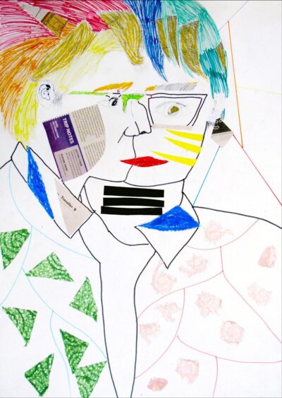 Digital Image of Mixed Media by Daniel Kim, Year 8, St Leonard’s College Student artwork of portraits