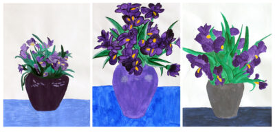 Siobhan Brown by Madeeha Munir, Yohanna Reardon, Year 10, Trinity Lutheran College. Student artwork of flowers