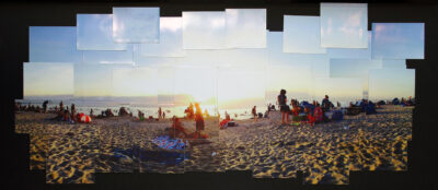 Photography collage by Caitlyn Hamilton, Year 10, Casey Grammar School Student artwork of a collage beach