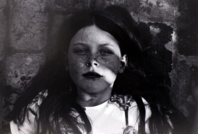 Black and white photographic prints by Charlotte Henderson, Year 10, St Catherine’s School Student artwork of a photographic portrait