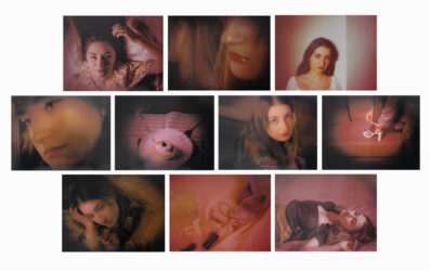 Digital photographs on foam core by Selin Bekkaya, Year 11, Hume Anglican Grammar Student artwork digital series of a girl