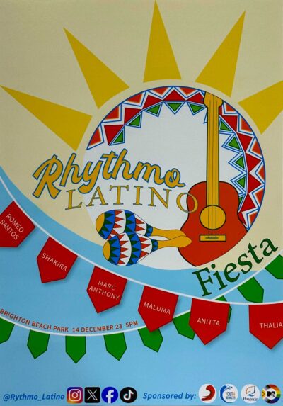 Digital image by Manroj Riar, Year 11, Hume Anglican Grammar School Student artwork of a Latino festival poster